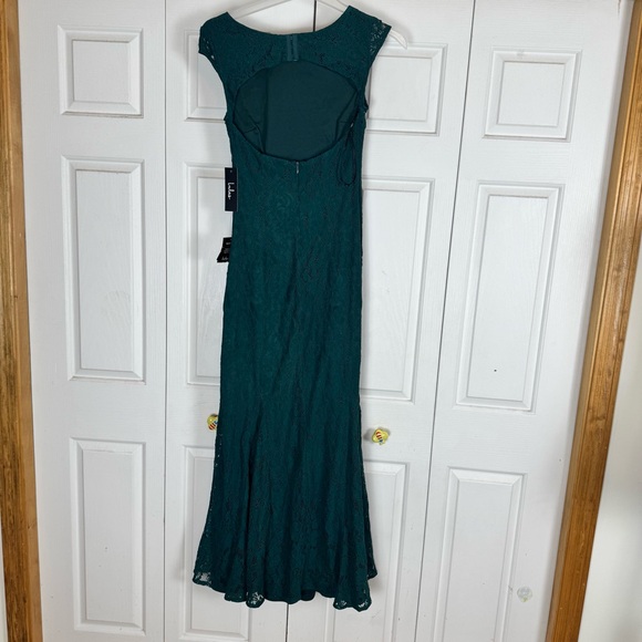 Lulu's Green Lace Maxi Dress - Picture 9 of 14